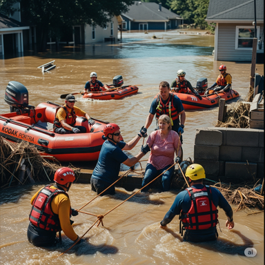 Community helping during disaster relief